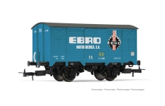 Electrotren HE6057 - H0 - Gedeckter Güterwagen PJ Ebro, R.N., Ep. III